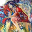 pr�ce na zahrad� v �erven�ch rukavic�ch